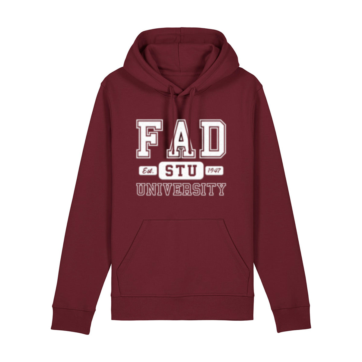 FAD STUBA mikina merch bordová