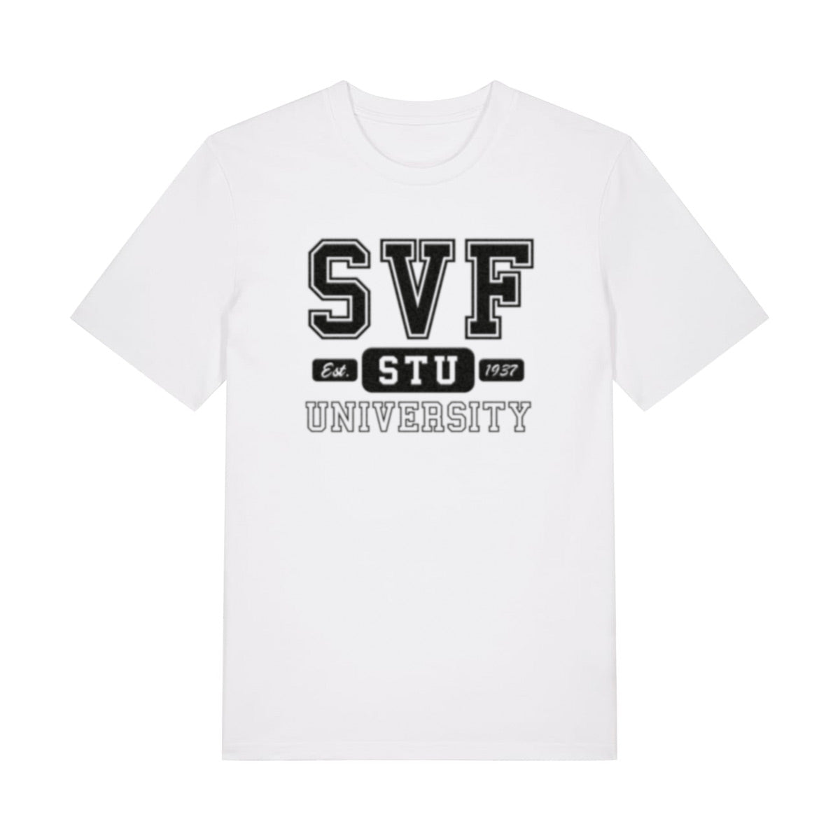 Fakultné tričko SVF STU biele – organická bavlna Stanley/Stella