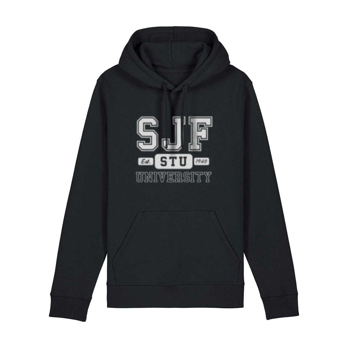SJF STUBA Hoodie unisex mikina čierna