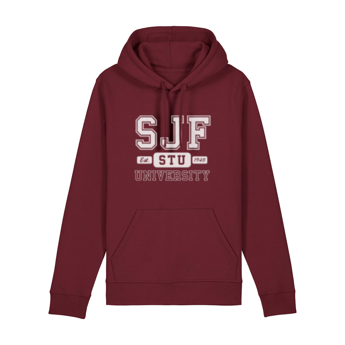 SJF STUBA Hoodie unisex mikina bordová