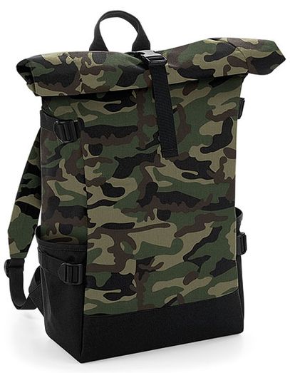 Block Roll-Top Backpack - Jungle Camo