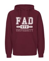 FAD STUBA hoodie unisex - burgundy