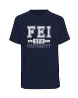 FEI STUBA tričko unisex - navy