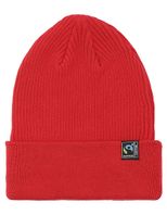 Mixed Knit Beanie - Red
