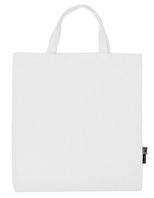 Shopping Bag Short Handles - White