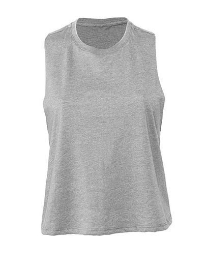 Women´s Racerback Cropped Tank - Athletic Heather