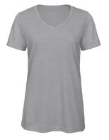 Women´s V-Neck Triblend T-Shirt - Heather Light Grey