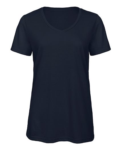 Women´s V-Neck Triblend T-Shirt - Navy